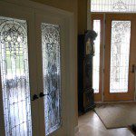 French doors and entryway